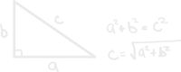 hBARSCI Pythagorean Theorem Vinyl Decal - 5 Inches - for Cars, Trucks, Windows, Laptops, Tablets, Outdoor-Grade 2.5mil Thick Vinyl - White