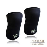 Jungle Lift Co. Size L: Knee Sleeves (1 Pair) - 7mm Neoprene Compression Knee Sleeve