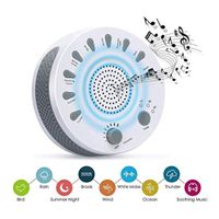 Portable White Noise Sound Machine Baby Light Sleep Therapy Regulator with 9 Soothing Sound Plants Baby Sleeping Monitor
