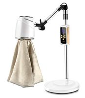 Leawell Chinese Herb Moxa Wool Moxibustion Device Electric Heat Smokeless Red LED Light for Pain Relief (AJ02 White（with Remote）, Normal Size)