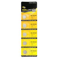 5pack Exell EB-CR1220 3V Lithium Coin Cell Battery Replaces DL1220, ECR1220, BR1220, 280-208, DL1220B, BR1220-1W, CR1220-1W, KCR1220, LM1220, 5012LC, SB-T13, L04