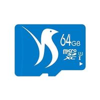 FATTYDOVE Micro SD Card 64GB Microsd Card Class 10 UHS-I High Speed SDXC Memory Card with Adapter for HD Tablet/Kids Edition Tablet/GoPro(64GB-U1)