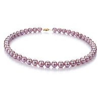 Lavender 8.5-9mm AA Quality Freshwater Cultured Pearl Necklace for Women-36 in Opera Length
