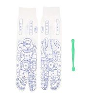1 Pair Foot Pressure Point Acupuncture Reflexology Socks for Men Women - M
