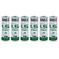 6x SAFT LS17500 A 3.6V Lithium (Li-SOCl2) Battery For Patient Monitoring, Respirators/Oxygen Concentrators, RFID Tracking, Asset Tracking, Theft Prevention, Data Collection, AMR Add-ons
