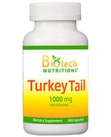 Biotech Nutritions Turkey Tail Mushroom 1000 Mgper Serving 240 Vegetable Capsules Non GMO