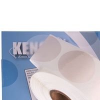 Clear Wafer Package Seals 1" Circle Tab Sticker Labels by Kenco (Clear 1 Inch, 1 Pack)