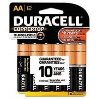 Coppertop Alkaline Batteries With Duralock Power Preserve Technology, Aa, 12/pk By: Duracell