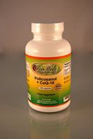 Policosanol + Coq10, Polycosanol, Cholesterol Aid, Heart Health, Made in USA - Various Sizes (1 Bottle - 100 Capsules)