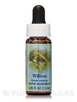 Flower Essence Services Herbal Supplements Essence, Willow, 0.25 Ounce