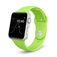 ⌚ LEMFO LF07 Bluetooth Smart Watch SmartWatch for Apple iPhone iOS Android Smartphones Looks Like Apple Watch Reloj Inteligente (Green Silver)