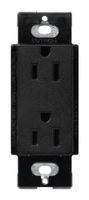 Lutron SCR-15-MN Satin Colors 15A Electrical Socket Duplex Receptacle, Midnight