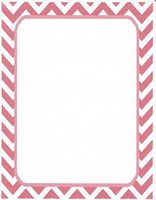 Red Chevron Stationery Printer Paper 26 Sheets