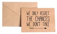 We Only Regret the Chances We Don't Take Stationery Note Card Set