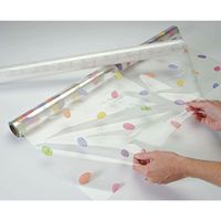 Cellane Elegant White Lace Printed Cellophane Film Wrap - 24"W x 100'L