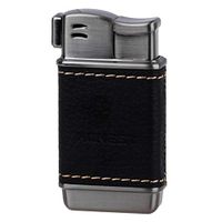 Honest Tobacco Pipe Lighter - Genuine Leather Soft Flame Refillable Butane Lighters for Men