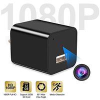 Mini Camera USB Charger Camera 1080P HD Motion Detection USB Plug Wall Charger Camera Mini Nanny Cam Security Camera No Wi-Fi Needed