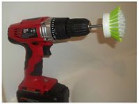 1 Nifty Drill Powered Scrub Brush For Household & Bathtub Cleaning