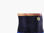Body Glove Waist Shaper Model 3028 New Back Support Brace One Size Fits All Adjustable Black Blue, Black