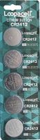 Loopacell CR2412 CR 2412 Lithium 3V 5 Batteries