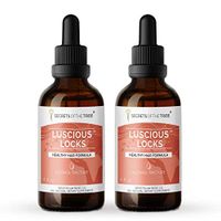 Secrets Of The Tribe - Luscious Locks, Herbal Supplement Blend Drops Alcohol Liquid Extract, Healthy Hair Formula (2x4 fl oz)