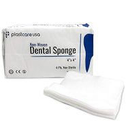 400 4x4 Non Woven Sponges 4 Ply, Non-Sterile Cotton Dental Gauze, 2 Packs of 200
