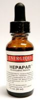 Energique Hepapar Hemeopathic Remedy 1oz Supports Liver Function and Digestion