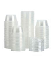 [120Sets-2oz] Jello Shot Cups Plastic Cups with Lids, Souffle Cups,Disposable Portion Cups with Lids