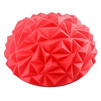 Massage Ball,ZTY66 Massager Spiky Massage Ball PVC Foot Trigger Point Stress Relief Yoga Massager (Red)