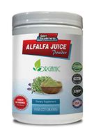 Organic antioxidant Powder - Alfalfa Juice Powder - Organic Dietary Supplement - Alfalfa Leaf Powder - 1 Can 8 OZ (50 Servings)