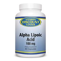 Vitamin Discount Center Alpha Lipoic Acid 100mg, 60 Vegetarian Capsules