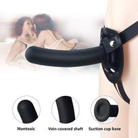 UIBETR Beginner A'ňāl Hārńëśś Massager 7 - Inch Elastic Animal Purple Double Massage Strapon Harness Strap Ons for Lesbian Pants Strap On Strapless