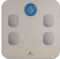Bluetooth Smart Bathroom Scale with Body Composition and Backlight, White