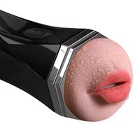 Best Gift Pòckèt Pùssèys Men's Deep Throat Realistic Hands Free Sückiñg Mâs-tübrâtor Cup Handheld Mãssãger Waterproof