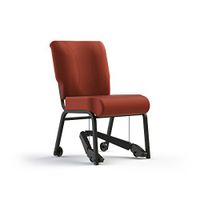 Living Made EZ LMZ-B3-5478 Dining Chair with Mobility Assist Lever, Cordovan, 22 Inch Width