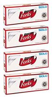 SOLO SDX 827263 Heavyweight Plastic Cutlery, Forks, White, 6.41 in, 500/Carton, 4 Pack