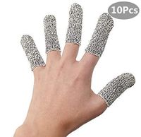 URBeauty 10 Pcs Universal Size Adults Cut Resistant Finger Sleeves Thumb Guard Protecter Finger Cots Wood Carve Hobby Sculpture Engrave Graver Cutter Necessory