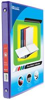 BAZIC 4107-12 1/2" Purple 3-Ring View Binder w/ 2-Pockets for School, Home, or Office (Case of 12)