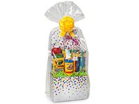 Pack Of 25, 20 X 36" Clear Basket Size Cello Bags 1.2 Mil Made In USA