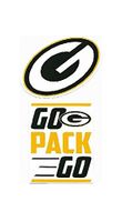 NFL Green Bay Packers Double Up Die Cut 2-Piece Sticker Sheet
