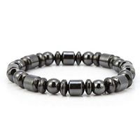 Black Magnet Bracelet, Unisex Stylish Magnetic Tourmaline Bracelet, Body Shaping Stone Bractlet Women Men Gifts for Parents Friends