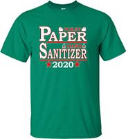 Go All Out X-Large Kelly Green Adult Toilet Paper Hand Sanitizer 2020 Presidential Ticket T-Shirt