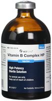 Vet One Vitamin B Complex High Potency for Cattle Swine & Sheep - Supplemental Source of Vitamin B - 100ml
