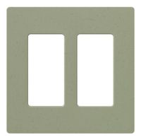 Lutron Claro 2 Gang Decorator Wallplate, SC-2-GB, Greenbriar