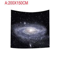 ✿Wall Tapestry✿ Hstore Planetary Tapestry Universe Star Solar System Planet Moon Fabric Wall Tapestry Home Curtain Shower Curtain Painting Decor (A)