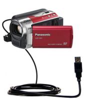 Gomadic Classic Straight USB Cable for The Panasonic SDR-T55 Video Camera with Power Hot Sync and Charge Capabilities - Uses TipExchange Technology