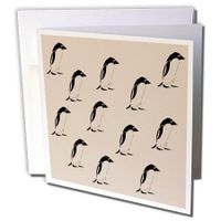 3dRose Greeting Cards, Pint of Penguins, 6 x 6 Inches, Pack of 12 (gc_212103_2)