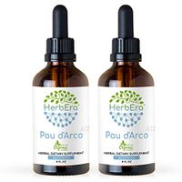 PAU d'Arco A120 (2pcs) Alcohol Herbal Extract Tincture, Super-Concentrated Wildcrafted PAU d'Arco (Tabebuia Impetiginosa) Dried Bark (2x4 fl oz)
