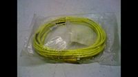 "TURCK PKG 4M-5 Cordset, M8 Pico, Female Straight, 4 Wire, Single End, 5 Meters, PVC, Yellow"