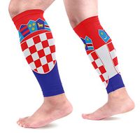 Abbylife Croatia Flag 1 Pair Leg Brace Compression Long Cooling Sports Leg Sleeve